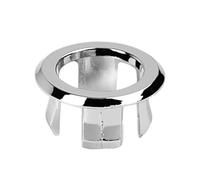 Sink Overflow Ring,Chrome Overflow Cover Sink Hole Cover Replacement Round Drain Cap Covers Insert in Hole for Bathroom Kitchen Washing Vanity Basin Bathtub