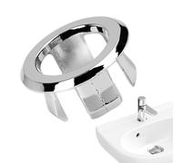 Sink Overflow Ring, Sink Overflow Cap, Sink Overflow Trim Ring, 22-24mm Sturdy Double Layer Overflow Cover, Insert in Hole to Replace Hole Diameter