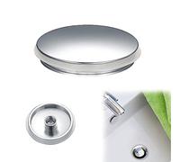 Sink plug 38mm Bath Vanity Drain Plug, Bathroom Sink Drain Plug, Brass Faucet Hole Cover Pop Up Click Plug, Brass Polished Chrome Pop Up Click Track Plug for Tub Sink Kitchen