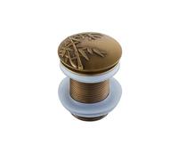 Sink Plug Pop Up Bathroom Basin Sink Pop Up Drain Antique Brass Carved Waste Stopper Clic-clac Waterlet Vanity Sink Waste Drainer Pop Up Sink Plug (Color : ZR2023-7)