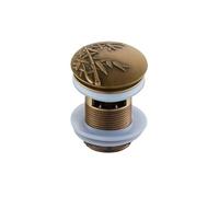Sink Plug Pop Up Bathroom Basin Sink Pop Up Drain Antique Brass Carved Waste Stopper Clic-clac Waterlet Vanity Sink Waste Drainer Pop Up Sink Plug (Color : ZR2023-8)