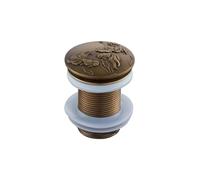 Sink Plug Pop Up Bathroom Basin Sink Pop Up Drain Antique Brass Carved Waste Stopper Clic-clac Waterlet Vanity Sink Waste Drainer Pop Up Sink Plug (Color : ZR2023-11)