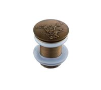 Sink Plug Pop Up Bathroom Basin Sink Pop Up Drain Antique Brass Carved Waste Stopper Clic-clac Waterlet Vanity Sink Waste Drainer Pop Up Sink Plug (Color : ZR2023-3)
