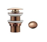 Sink Plug Pop Up Pop Up Drain Button Bathroom Sink Plug Drainer Siphon Waste Stopper Wash Basin Faucet Accessory Washbasin Pipe Black Gold Rose Pop Up Sink Plug(Rose Gold A)