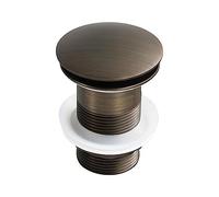 Sink plug,pop up sink plug, with Overflow,Green Bronze,Pop Up Bathroom Sink Drain, Button Drain Assembly,(Bronze B)