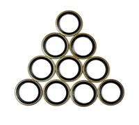 Sink Plug Rubber Seal 10PCS Car Drain Plug Oil Pan Gaskets Anti-deformation Rubber and Metal Accessories Precision Seal M6/M8/M10/M12/M14/M16/M18/M20
