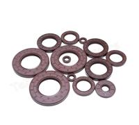 Sink Plug Rubber Seal 2pcs Inside Diameter 20 22 23 24mm Fluorine Rubber Oil Seal FKM TC Skeleton Oil Seals High Temperature Resistance Gasket(22x45x7mm)