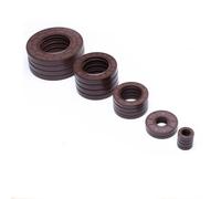 Sink Plug Rubber Seal 2PCS Miniature Brown FKM Framework Oil Seal TC Fluoro Rubber Gasket Rings,Double Lip with Spring for Bearing,ID 4/5/6/7/8/9/10/11mm(8x20x5)