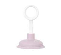 Sink Plunger, Mini Sink and Drain Plunger Heavy-Duty Rubber Cup Ergonomic Grip Strong Suction Power for Easy Clog Removal (Pink)