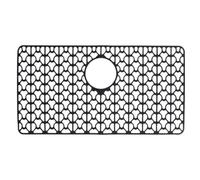 Sink Protectors for Kitchen Sink, 66 X 35cm Non Slip Silicone Sink Mat Grid Protect Sink from Scratches, Kitchen Sink Mat for Drying Nets, Drainage Racks, Cooling Racks (Black)
