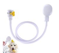 Sink Single Tap Shower Attachment Head Hose Spray Bath Rubber Hose for Taps Portable Handheld Hair Washing Faucet Shampoo Sprayer Secure Clip Pet Dog Cat Shower Head Hose for Home and Travel,1.3m