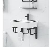 Sink small sinkwall mounted sink utility sinks modern bathroom sink bathroom vanity sink tops vanity countertop A washbasin with a cosmetic mirror in a small space is suitable for ( Size : 480*370mm )