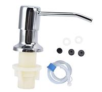 Sink Soap Dispenser Kit, Stainless Steel Liquid Pump Head with 47in Silicone Tube, Built - in Kitchen Sink Soap Dispenser for Bathroom and Dining Room