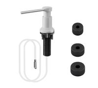 Sink Soap Dispenser Set, 304 Stainless Steel Built in Soap Dispenser with 47'' Extension Tube Kitchen Countertop Sink Pump Head for Home Bathroom Sink