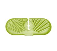 Sink Splash Guard, Anti Slip Faucet Mat Splash Catcher Silicone Faucet Splash Guard Sink Faucet Mat Splash Guard Handle Drip Catcher Tray for Kitchen Bathroom (Avocado Green)