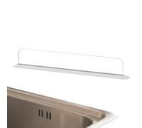 Sink Splash Guard - PP 40x7x5.5cm | Kitchen Sink Water Splash Baffle | Extended Suction Cup Barrier for Washbasin Countertop Protection Bathroom Kitchen Cleaning Accessory
