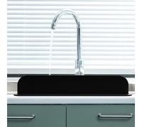 Sink Splash Guard - Premium Silicone Splash Guard for Kitchen, Bathroom and Island Sinks - Grey/Black/White, (49 x 8.5 x 5 cm)