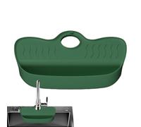 Sink Splash Guard, Quick Dry & Drip Holder | Splash Guard for Angled Tap Design - for Kitchen Corner, Worktop, Sponges