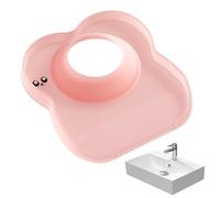 Sink Splash Guard - Silicone Faucet Shield Mat, Kitchen Counter Drip Catch Tray Organizer, Space Saving Drying Pad with Raised Edge | Water Protection Accessory for Bathroom, Vanity, Laundry, Utility,