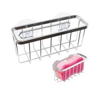 Sink Sponge Holder - Rustproof Stainless Steel Suction Cup Organizer | Kitchen Sink Storage | for Home RV Cabinet Corner Indoor Hotel Restaurant