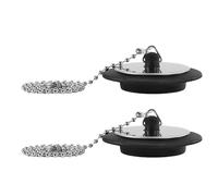 Sink Stopper | with Stainless Steel Chain - Bathtub Drain Stopper | for Hotel Gym Hospital Nursing Kitchen Restaurant School Bar Cafe