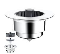Sink Strainer, 3 in 1 Kitchen Sink Drain Strainer, Stainless-wrap Shell, Anti-Clogging, Universal Sink Strainer (1)