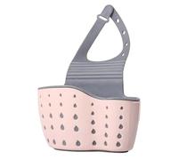 Sink Strainer Basket 1PC Kitchen Sink Storage Drainer Basket Plastic Hanging Pool Shelf Household Garbage Residue Straine Accessories(Pink)