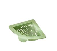 Sink Strainer Basket Corner Sink Strainer Kitchen Food Catcher Drain Basket Magnetic Sponge Holder Anti-Clog for Fruit Vegetable Noodle Washing(Green)