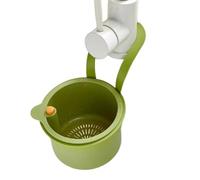 Sink Strainer Basket - Detachable Food Waste Trap, Press Clean Strainer with Easy Running, Kitchen Sink Accessory for Home, Sinks Waste Management Tool for Apartment Farmhouse Dormitory Restaurant