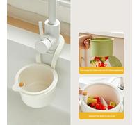 Sink Strainer Basket, Hanging Kitchen Sink Strainer Plastic Suitable for Kitchen and Home a Clean and Mess-Free Experience Space-Saving Solution Compact Cleverly Designed (White)