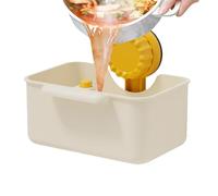 Sink Strainer Basket - Kitchen Waste Filter with Sponge Holder | Wet and Dry Separation Drain Basket | Anti-Clog Collector for Sink Cleaning, Food Scrap Storage, Bathroom and Dishwashing Tools