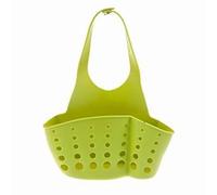 Sink strainer basket, Sink Shelf Soap Sponge Holder Clip Dish Drainer Drying Rack Silicone Storage Basket Bag Kitchen Accessories(Green)