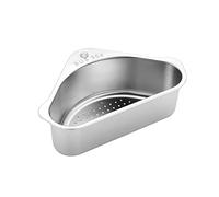Sink strainer basket, Strainer Drain Fruit Vegetable Drainer Sponge Rack Storage Tool Basket Sink Filter Shelf(Grey)