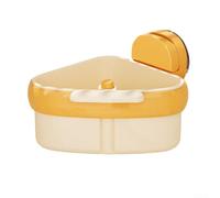 Sink Strainer Basket with Corner Rack and Industrial Strength Suction Cup for Stable Placement and Food Debris Capture (orange)