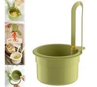 Sink Strainer, Kitchen Sink Food Waste Catcher, Food Catcher for Sink, Plastic Kitchen Sink Drain Basket, Press Automatic Dumping Kitchen Draining Basket (1pcs-Green)