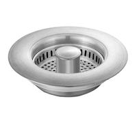 Sink Strainer Stopper - Kitchen Drain Basket, Stainless Steel Plug, Anti-Clog Catcher | Fast Water Drainage Basket, Durable Food Trap Protector, Universal 3-1/2 Inch Drain Plug | Easy Clean Removable