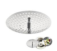 Sink Strainer Stopper, Stainless Steel Drain Filter, Anti Clog Basket Plug, Universal Kitchen Fit, for Home Bar Office Dorm Restaurant Coffee Shop Sink Waste Control Use 3.15 Inches