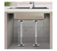 Sink Support, Undermount Sink Brackets, 2 Pcs Under Sink Bracket Adjustable, Telescopic Wash Basin Support Legs, Stainless Steel Support Poles(Height 56-71cm)