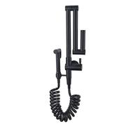 Sink Taps Kitchen Faucet,Folding Pot Filler Kitchen Faucet with Sprayer, Wall Mounted Single Cold Water Kitchen Sink Faucet with Double Swivel Arm, Modern Brass Retractab,Black-Style B