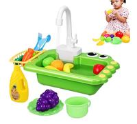Sink Toys - 16.54 x 10.24 x 11.42 inches, Mini Kitchen, Safe and Suitable for | Multifunctional Design Simulation Kitchen, Toy Accessories for, Vegetables and Fruits,