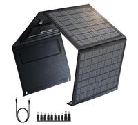 SinKeu 40W Portable Solar Panel with 3 Outputs, 18V DC/USB/Type-C PD30W, 3.3LB Light Weight & Foldable Monocrystalline Solar Charger for Phones, Power Banks, Power Station, Generator, Camping Trip