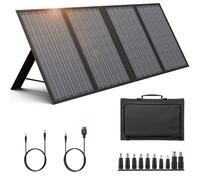 SinKeu 60W Portable Solar Panel for Power Station, Solar Generator, Phones, Waterproof, Foldable Monocrystalline Solar Charger with DC/USB-A/Type-C Outputs for Outdoor Camping Power Off-Grid Home