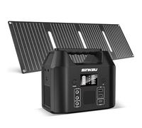 SinKeu 96Wh Portable Power Station with Solar Panel 40W, 30000mAh LiFePO4 Battery Solar Generator has 230V 150W AC Outlet/12V DC/USB, Backup Power for Camping Picnics Garden & Home Emergency