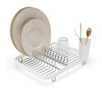 Sinkin Dish Drying Rack Drainer Caddy with Removable Cutlery Holder Use In Sink