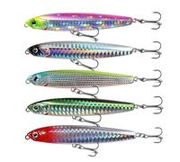 Sinking Baits - Artificial Hard Multicolored Bait - Realistic Lures for Long Casts Night Boat Kayak River Lake for Bass Trout