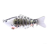 Sinking Multi-Section Lure, 6 Pack, Long-Cast Artificial Bait, Flexible Swimming Action, Vibrant Colors, Sea Fishing Tackle(6#)