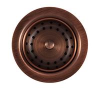 Sinkology TB35-01 SinkSense Basket Strainer Drain, Antique Copper