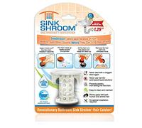 SinkShroom The Revolutionary Sink Drain Protector Hair Catcher/Strainer/Snare, White