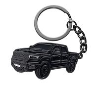 SINLAKUA Car Keychain for Dodge RAM 2023 2022 1500 TRX Key Chain Fob Cover Cool Mods Accessories 2"x1.3" Black