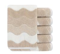 SINLAND Absorbent Coral Velvet Washcloth Ultra Soft Microfiber Face Towels 12 x 12 inch Multi-Purpose Face Cloths for Household and Sport
